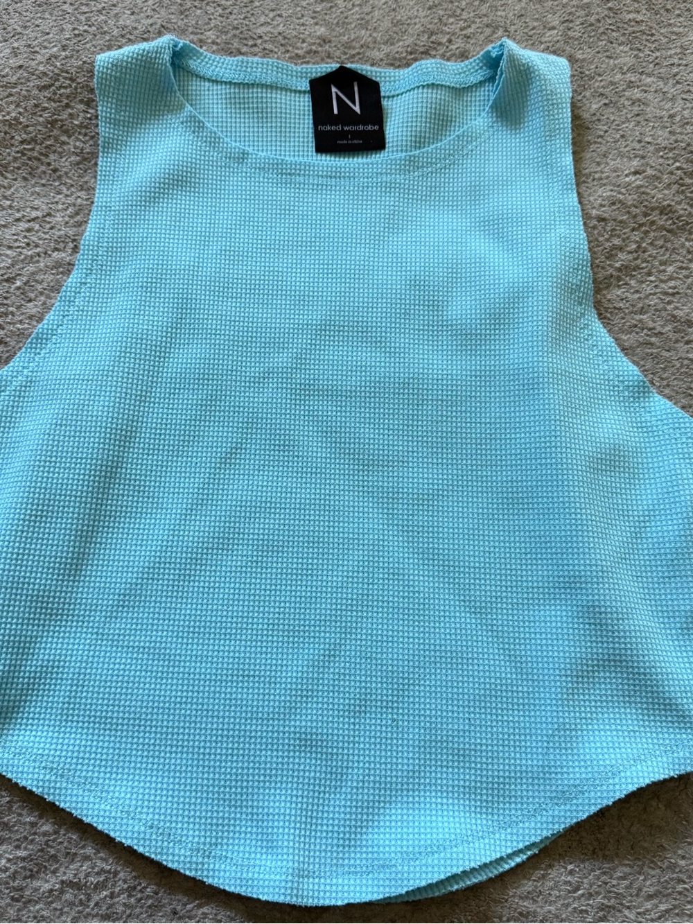 naked wardrobe Aqua Knit Sleeveless Tank
